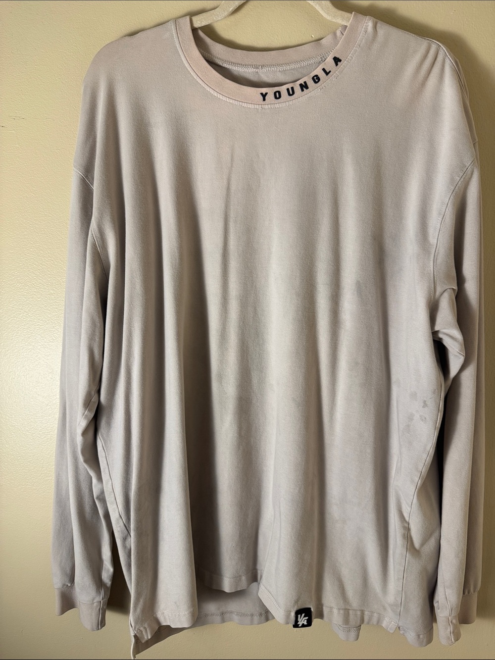 YoungLA Men's Crewneck Sweater - Light Beige